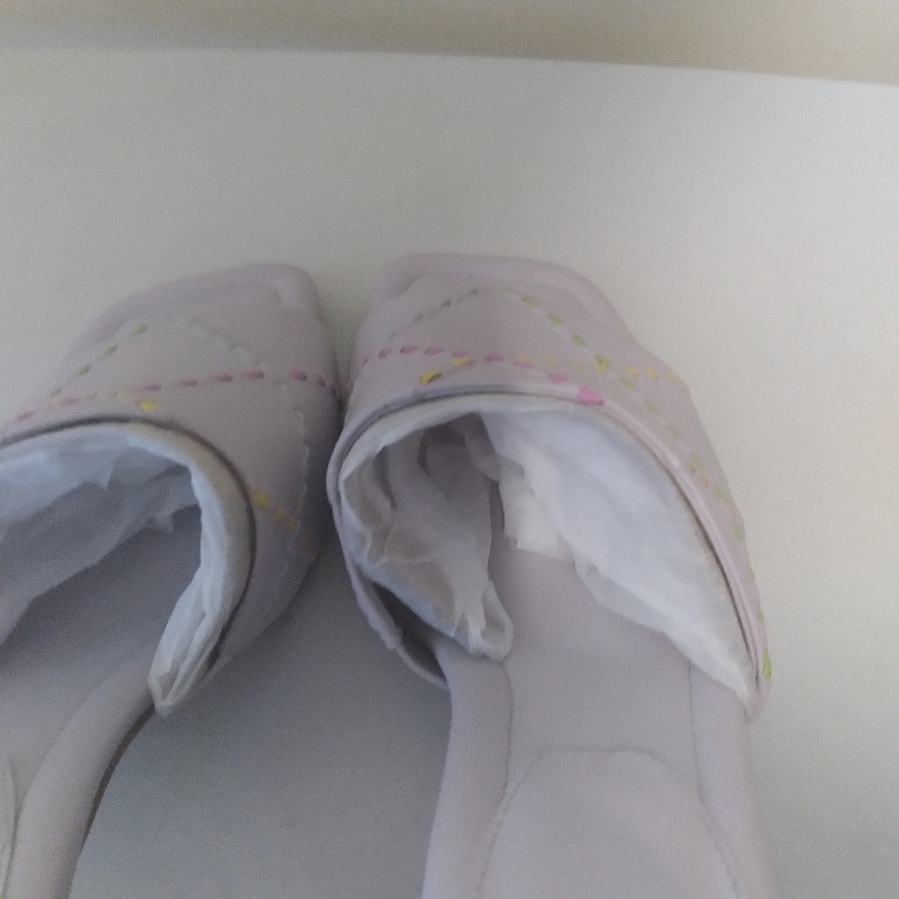 Franco Sarto Leather Kitten Heel Sandal‎ Purple Lavender Size 11 - Picture 4 of 10